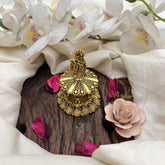 Vriksham Lord Radha Krishna Filigree Work in Antique Finish Kumkum Box-G20280